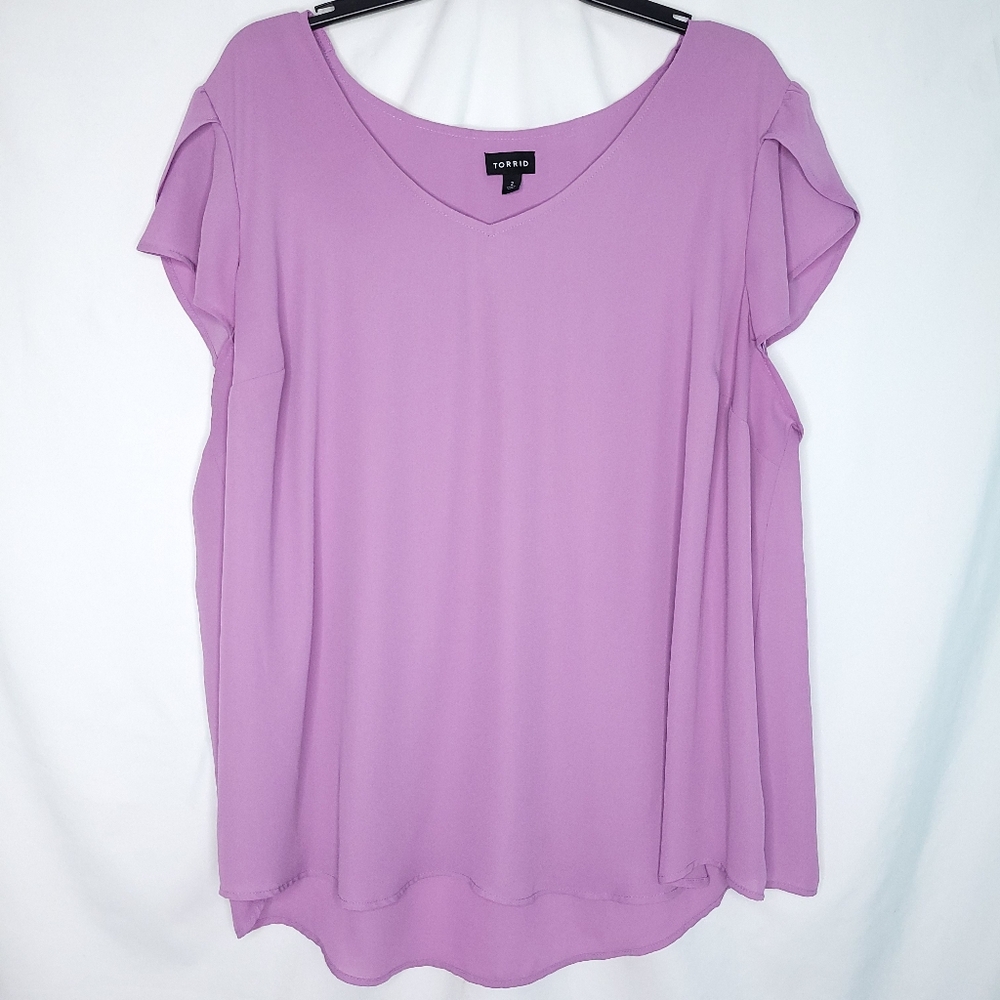 Torrid Soft Purple Blouse